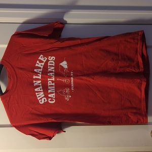 Gildan Men's Tee Sz M Swan Lake Camplands